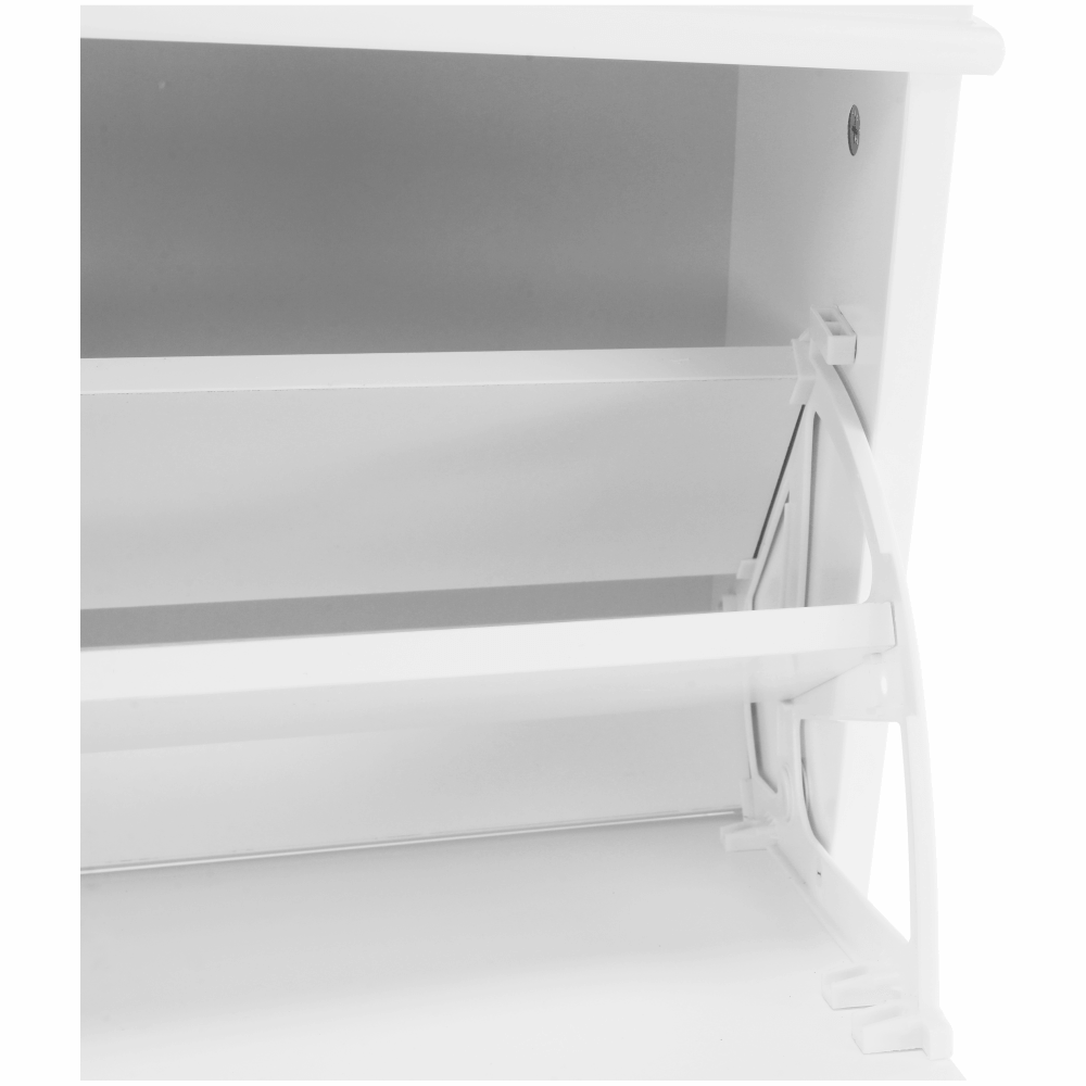 Pantofar SEBER TYP 4, 2 uși, alb, 104 cm Kondela