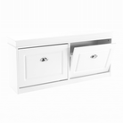 Pantofar SEBER TYP 4, 2 uși, alb, 104 cm Kondela