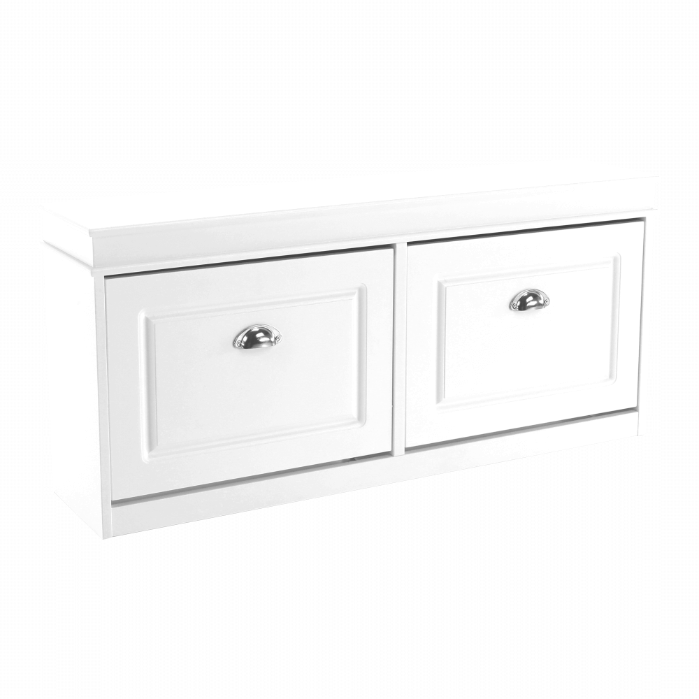 Pantofar SEBER TYP 4, 2 uși, alb, 104 cm Kondela