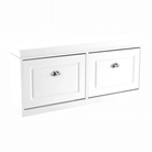 Pantofar SEBER TYP 4, 2 uși, alb, 104 cm Kondela