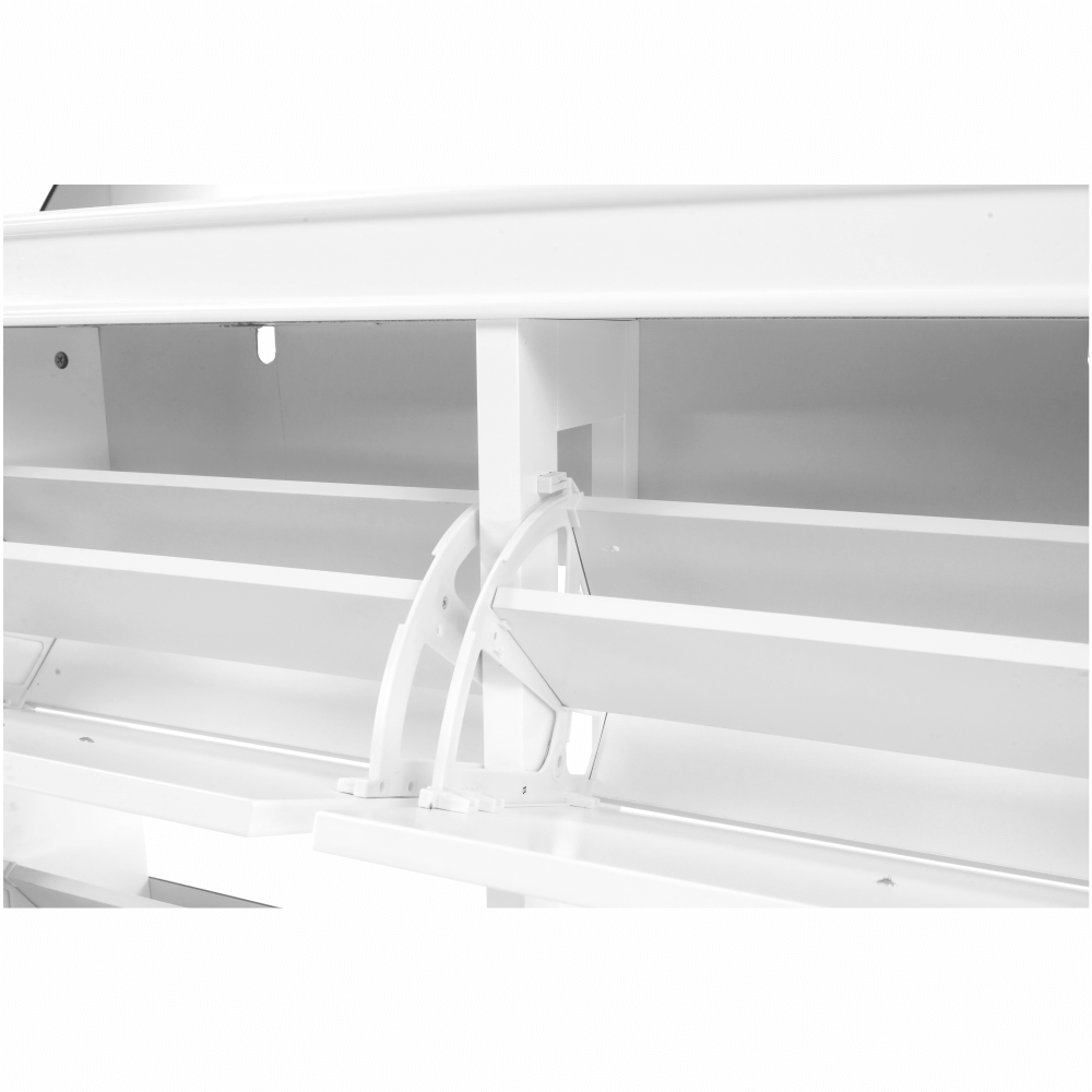 Pantofar SEBER TYP 5, 2 uși, alb, 105 cm Kondela