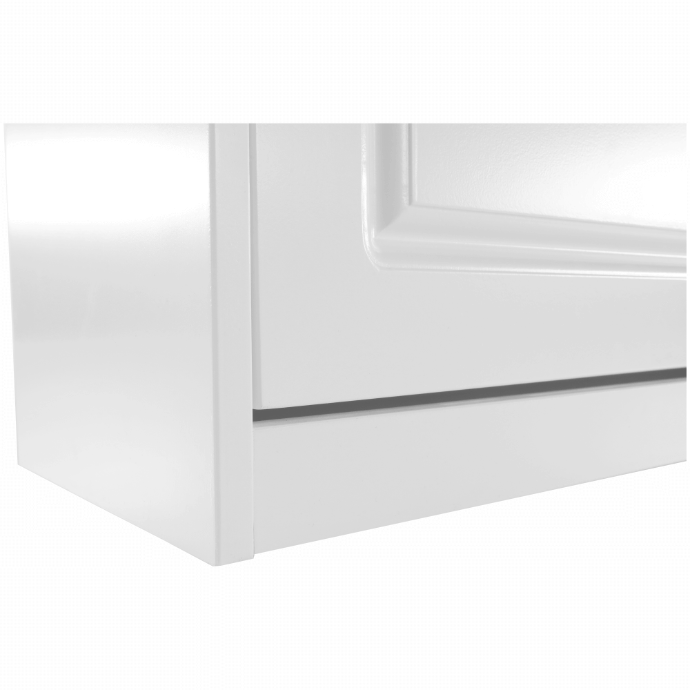 Pantofar SEBER TYP 5, 2 uși, alb, 105 cm Kondela