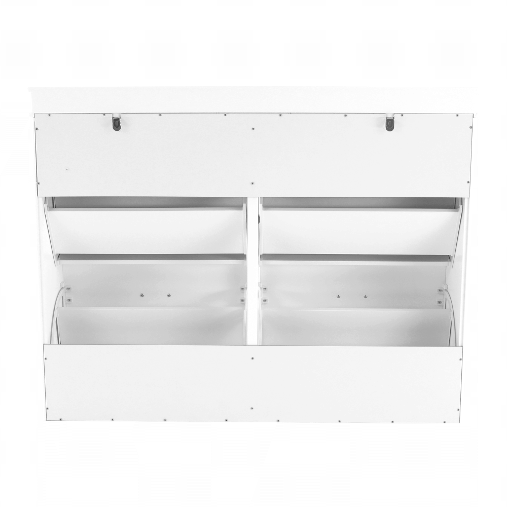 Pantofar SEBER TYP 5, 2 uși, alb, 105 cm Kondela