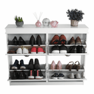 Pantofar SEBER TYP 5, 2 uși, alb, 105 cm Kondela