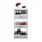 Pantofar SEBER TYP 2, 3 uși, alb, 53,5 cm Kondela