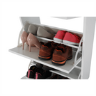 Pantofar SEBER TYP 2, 3 uși, alb, 53,5 cm Kondela