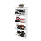Pantofar SEBER TYP 3, 4 uși, alb, 53,5 cm Kondela