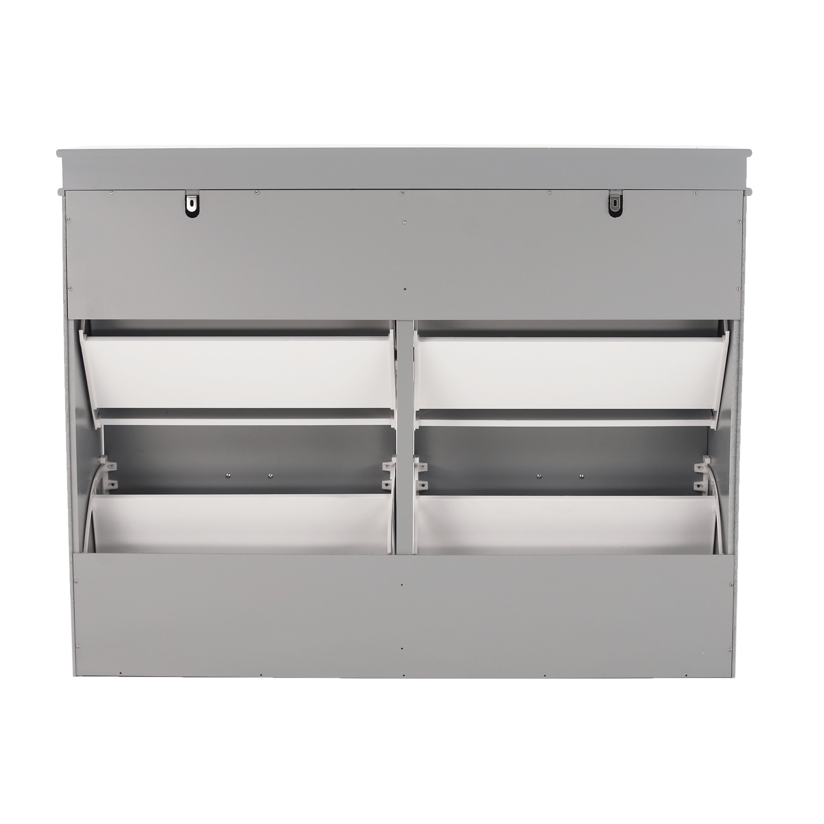 Pantofar SEBER TYP 5, 2 uși, gri, 105 cm Kondela