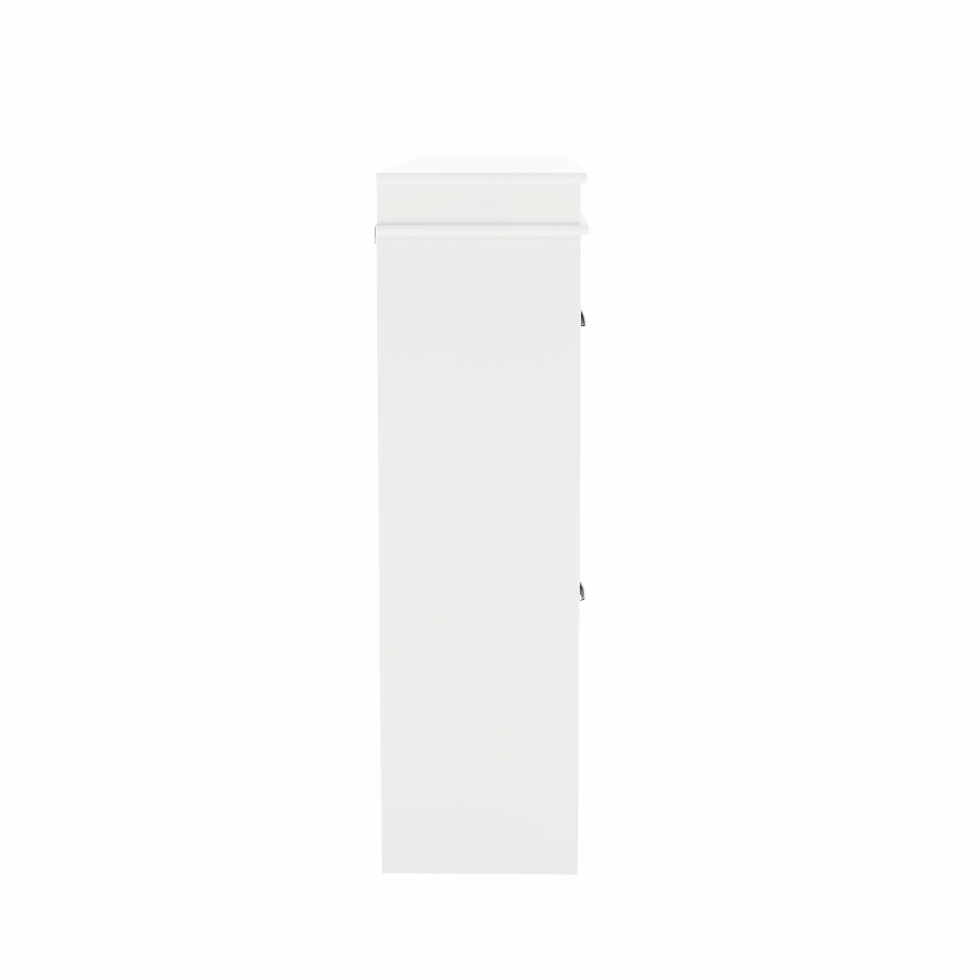 Pantofar SEBER TYP 5, 2 uși, gri/alb, 105 cm Kondela