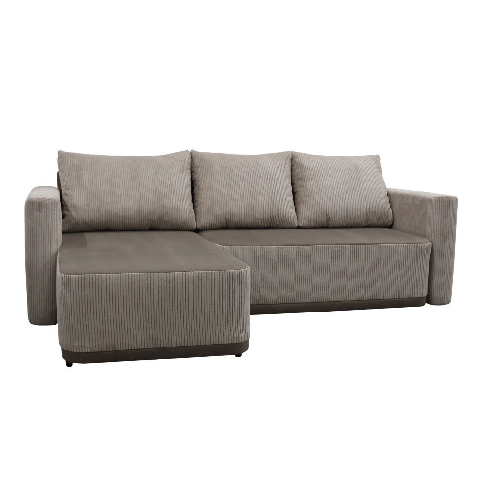 Set universal canapea UDINE, gri-bej Taupe, 234x165x75 cm Kondela