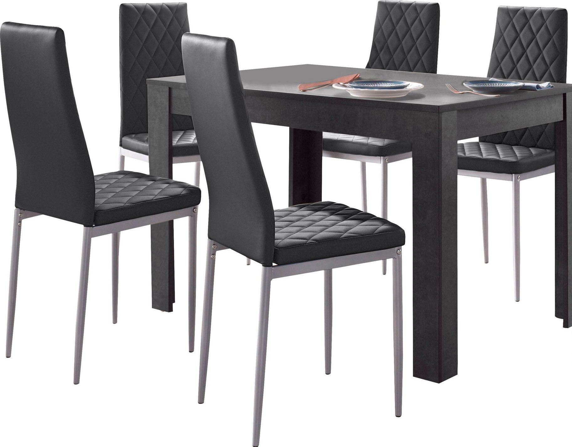 Masa Lynn, Gri inchis, 120 cm lățime Arboteca