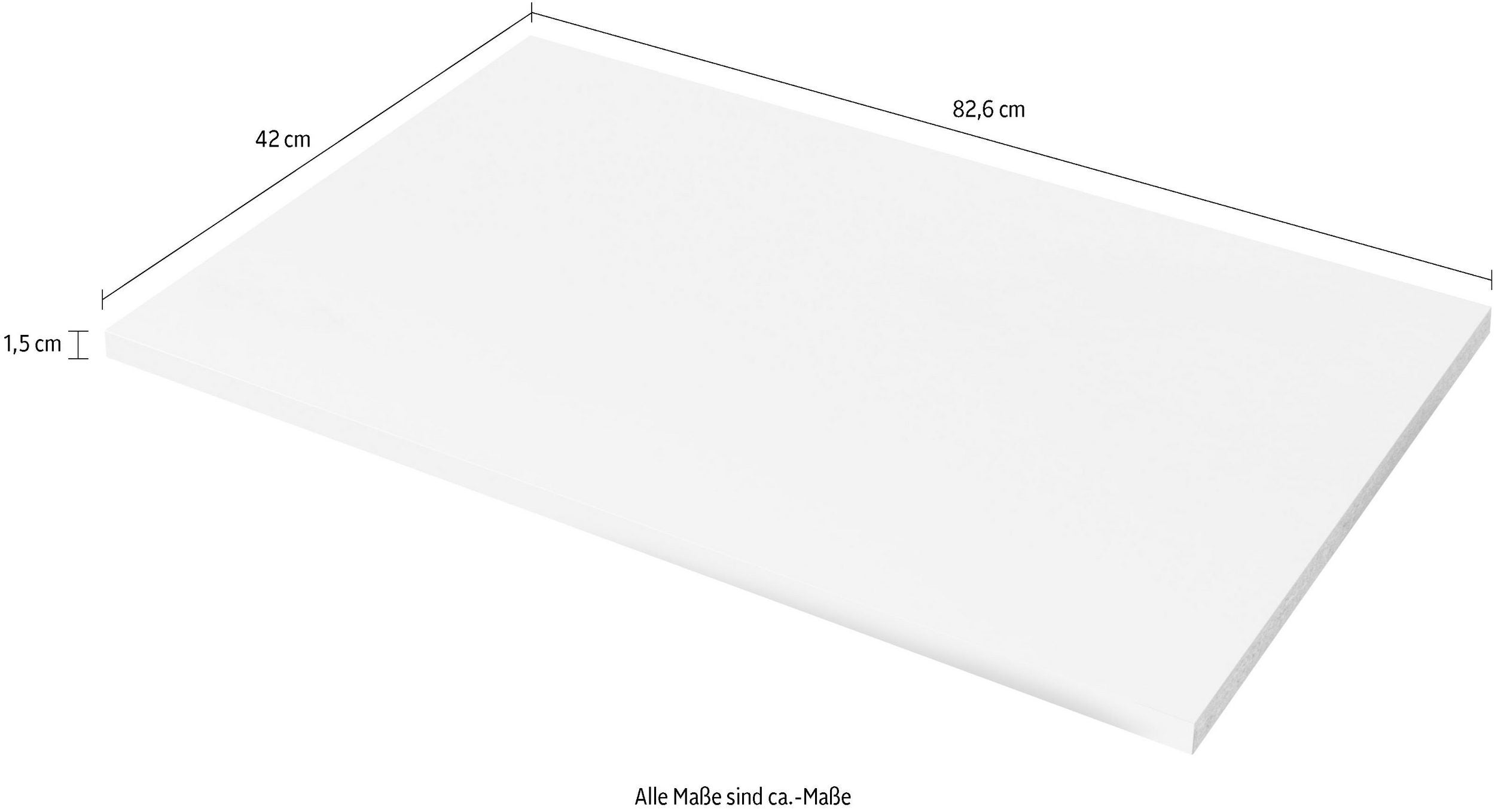 Set de doua rafturi pentru dulap, Alb, 82.6 cm latime Arboteca