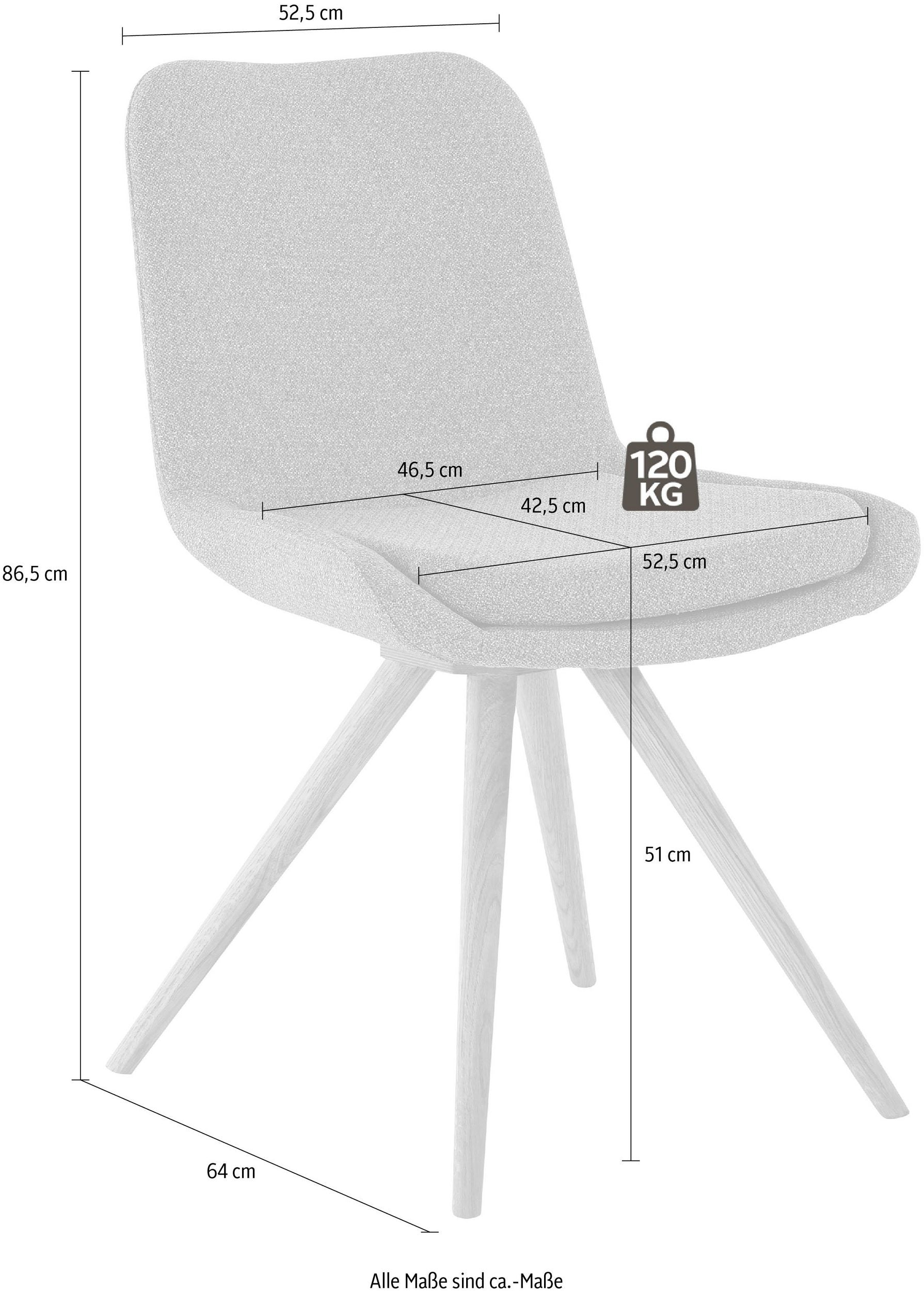 Set de doua scaune tapitate Malmo Arboteca