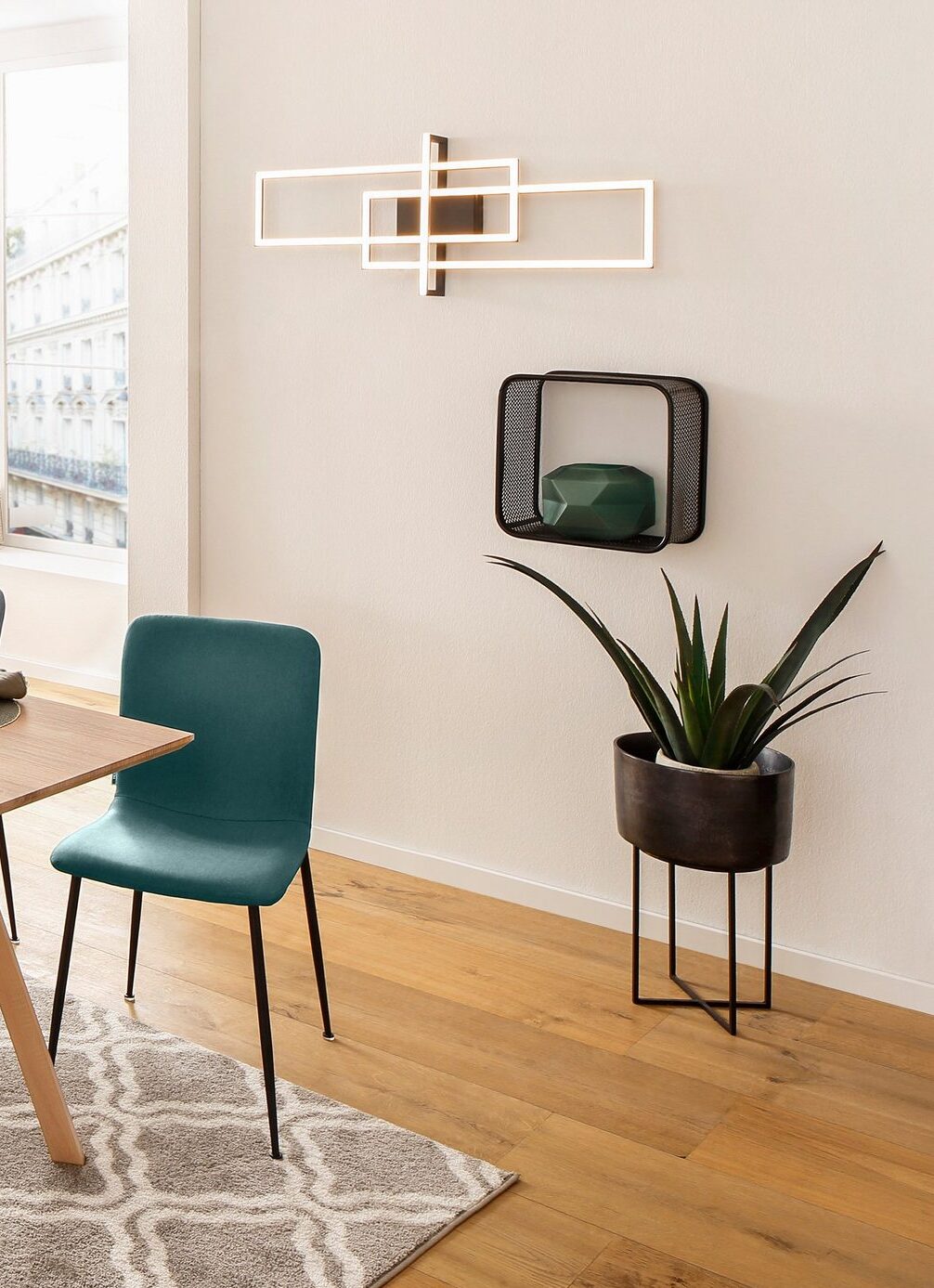 Set de doua scaune tapitate Gianna, Verde Arboteca