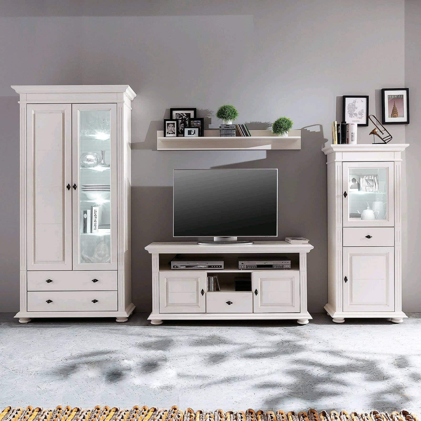 Set Living Amelie, Lemn Masiv, Alb Arboteca