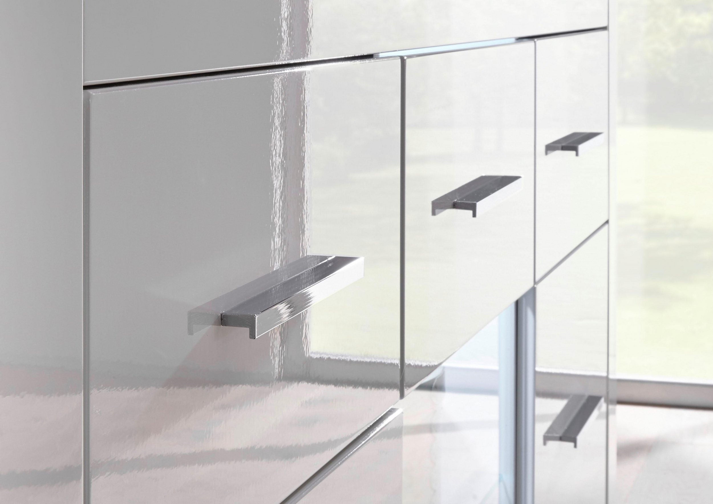 Set living Bianco , Alb lucios , 314 cm latime Arboteca