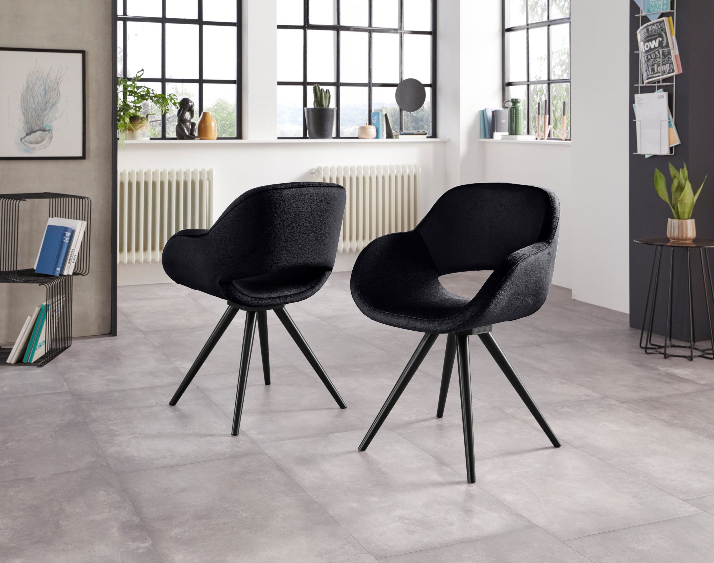 Set de doua scaune Aurora, Negru Arboteca