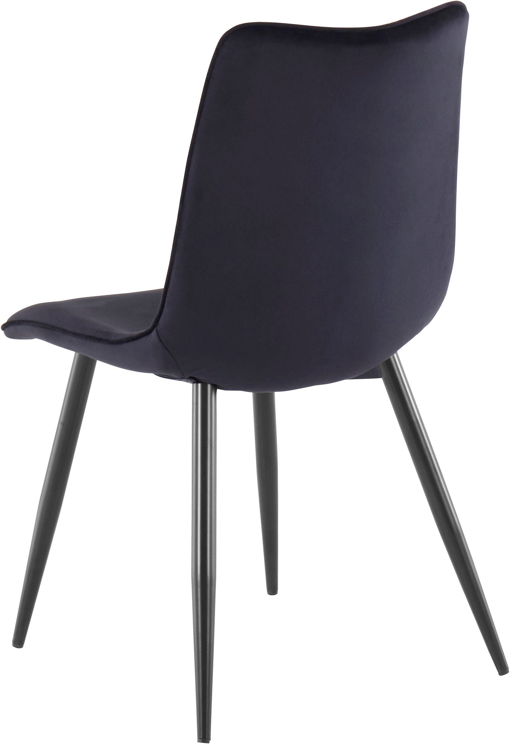 Set de doua scaune Bello, Catifea, Negru Arboteca