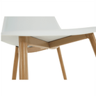 Scaun, alb/natural, 46x53x84.5 cm Kondela