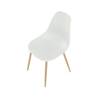 Scaun, alb/natural, 46x53x84.5 cm Kondela