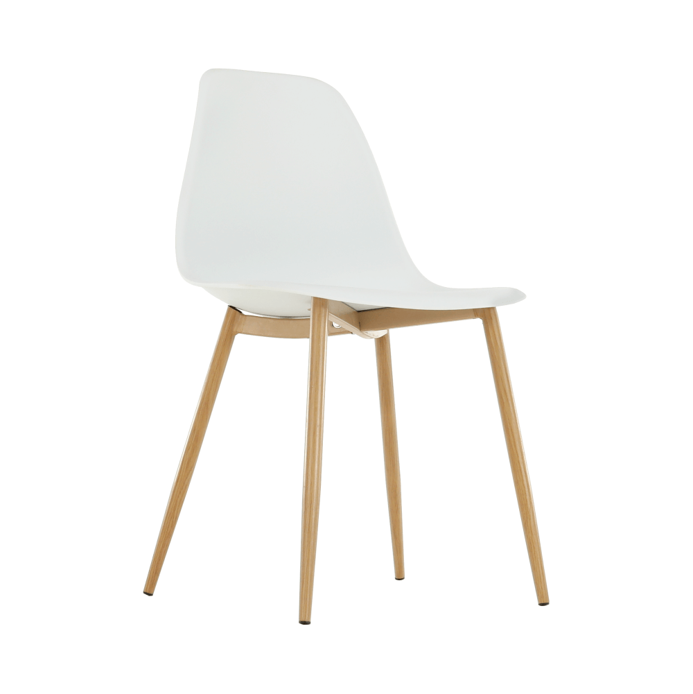 Scaun, alb/natural, 46x53x84.5 cm Kondela