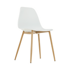 Scaun, alb/natural, 46x53x84.5 cm Kondela