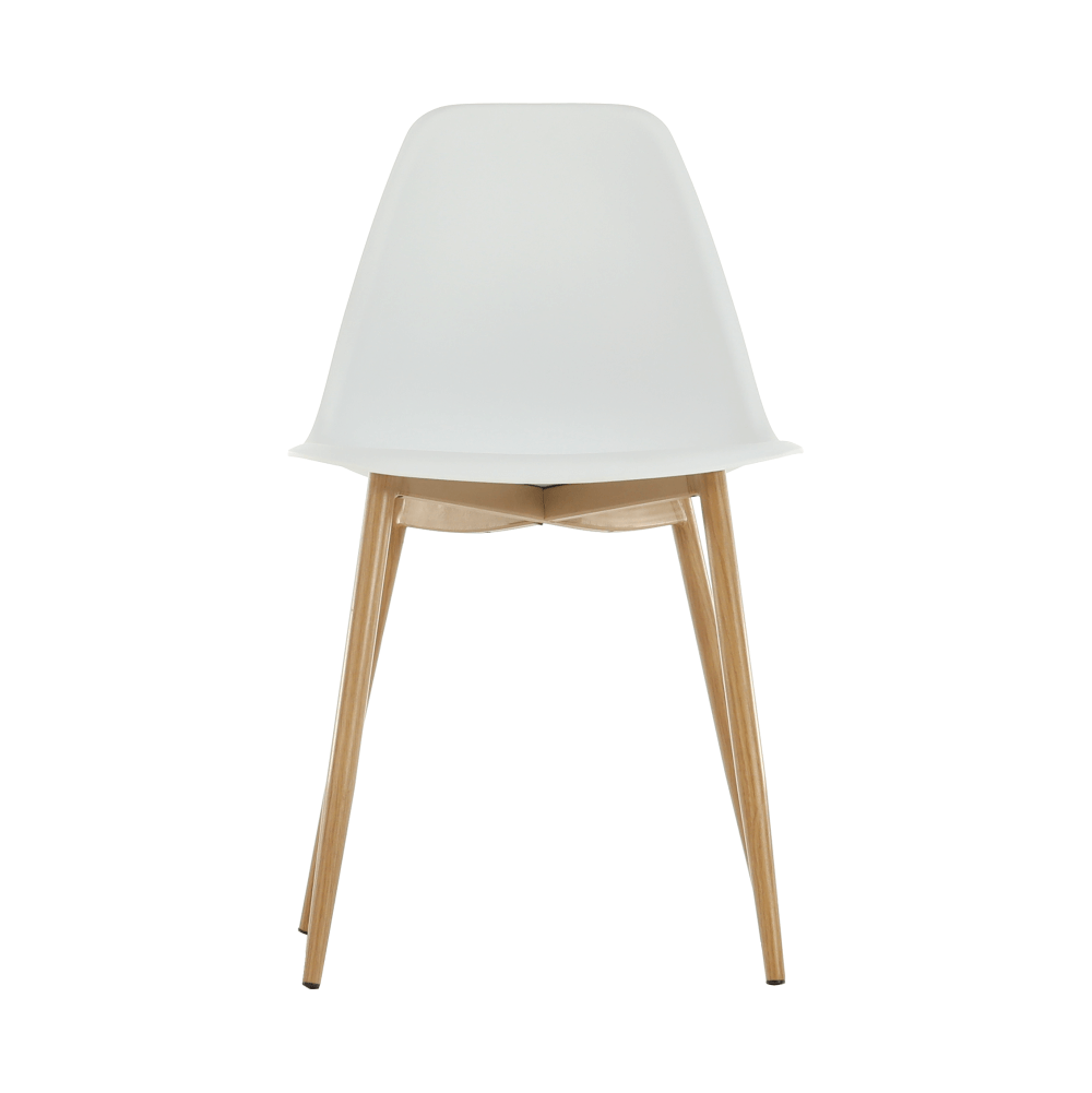 Scaun, alb/natural, 46x53x84.5 cm Kondela