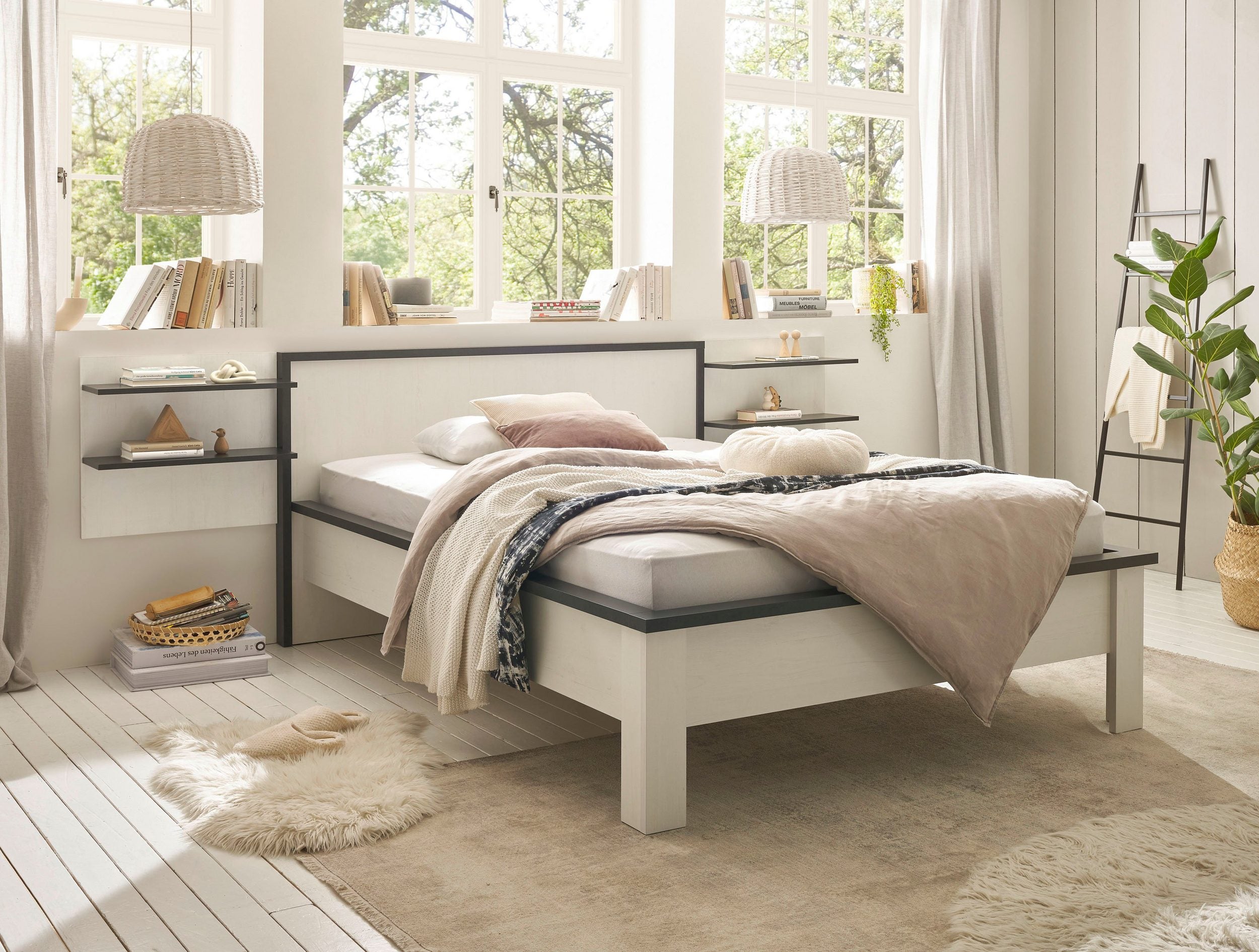 Sistem de pat Sherwood, trei piese, 140 cm latime pat Arboteca