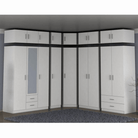 Dulap MENFI TIP 2, alb, 134.2x60x200 cm Kondela