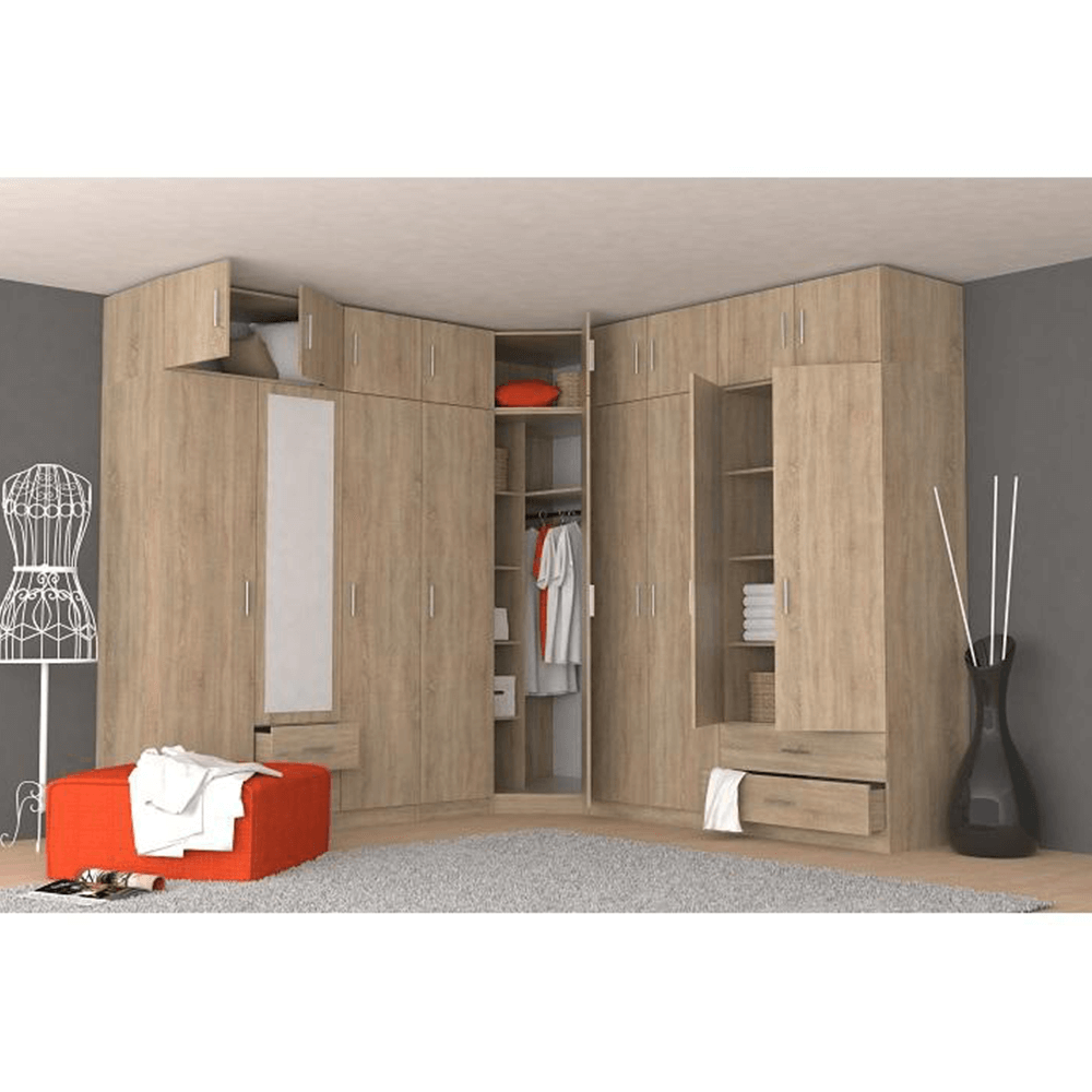 Dulap MENFI TIP 2, stejar sonoma, 134.2x60x200 cm Kondela
