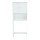 Dulăpior deasupra la WC SLANO 5, alb, 65x22.5x155 cm Kondela