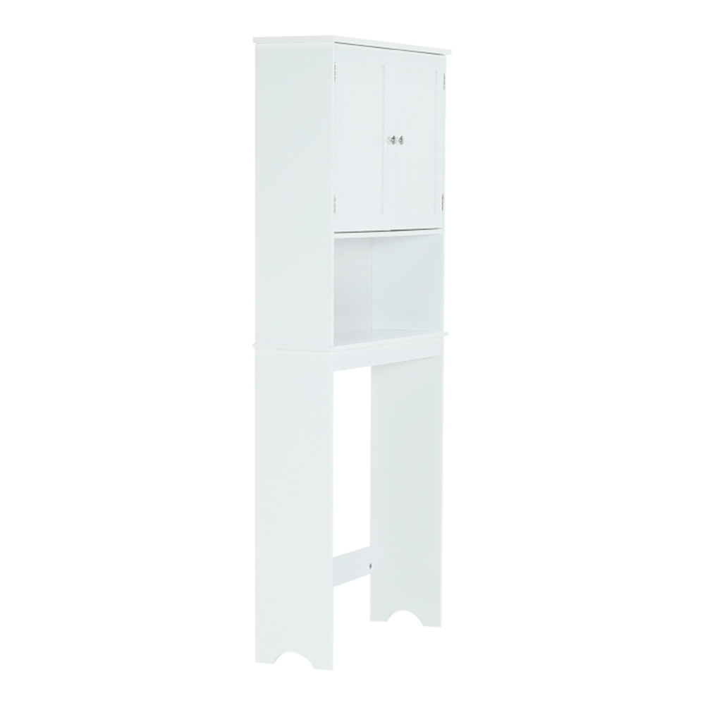 Dulăpior deasupra la WC SLANO 5, alb, 65x22.5x155 cm Kondela