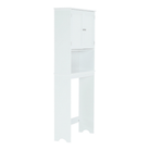 Dulăpior deasupra la WC SLANO 5, alb, 65x22.5x155 cm Kondela