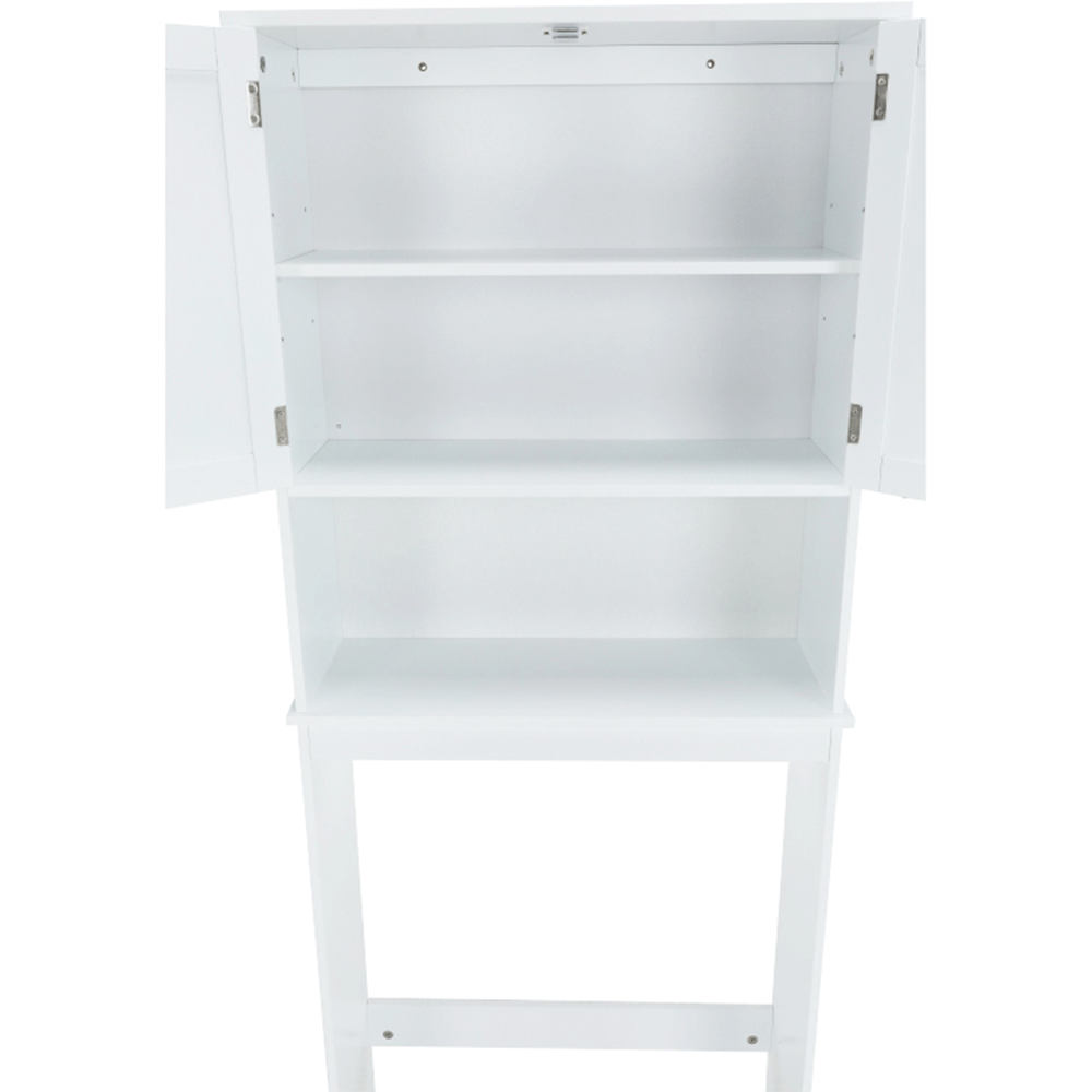 Dulăpior deasupra la WC SLANO 5, alb, 65x22.5x155 cm Kondela