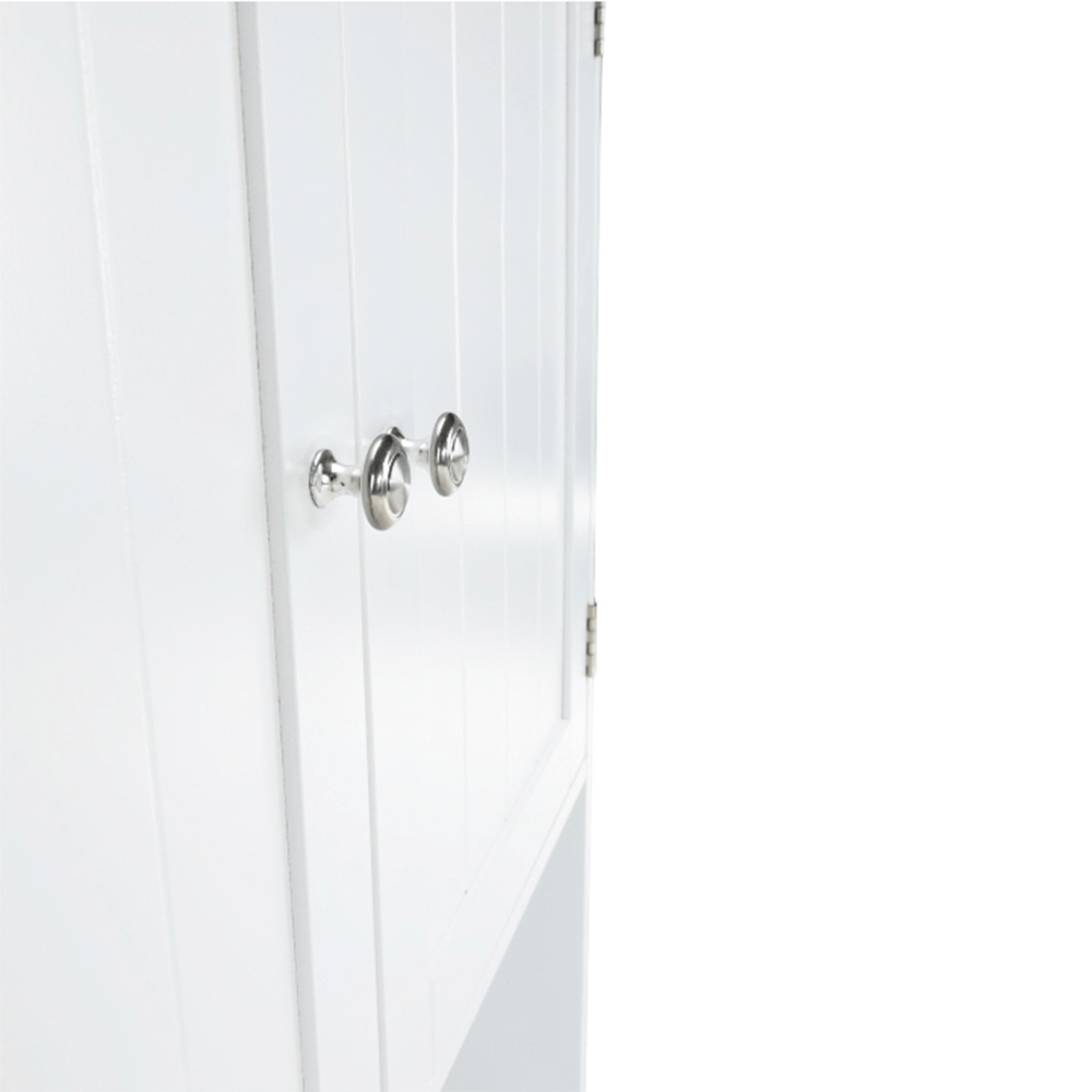 Dulăpior deasupra la WC SLANO 5, alb, 65x22.5x155 cm Kondela