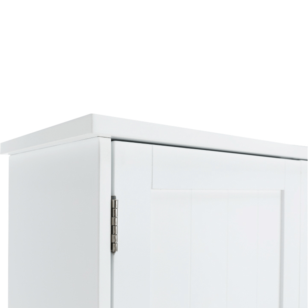 Dulăpior deasupra la WC SLANO 5, alb, 65x22.5x155 cm Kondela