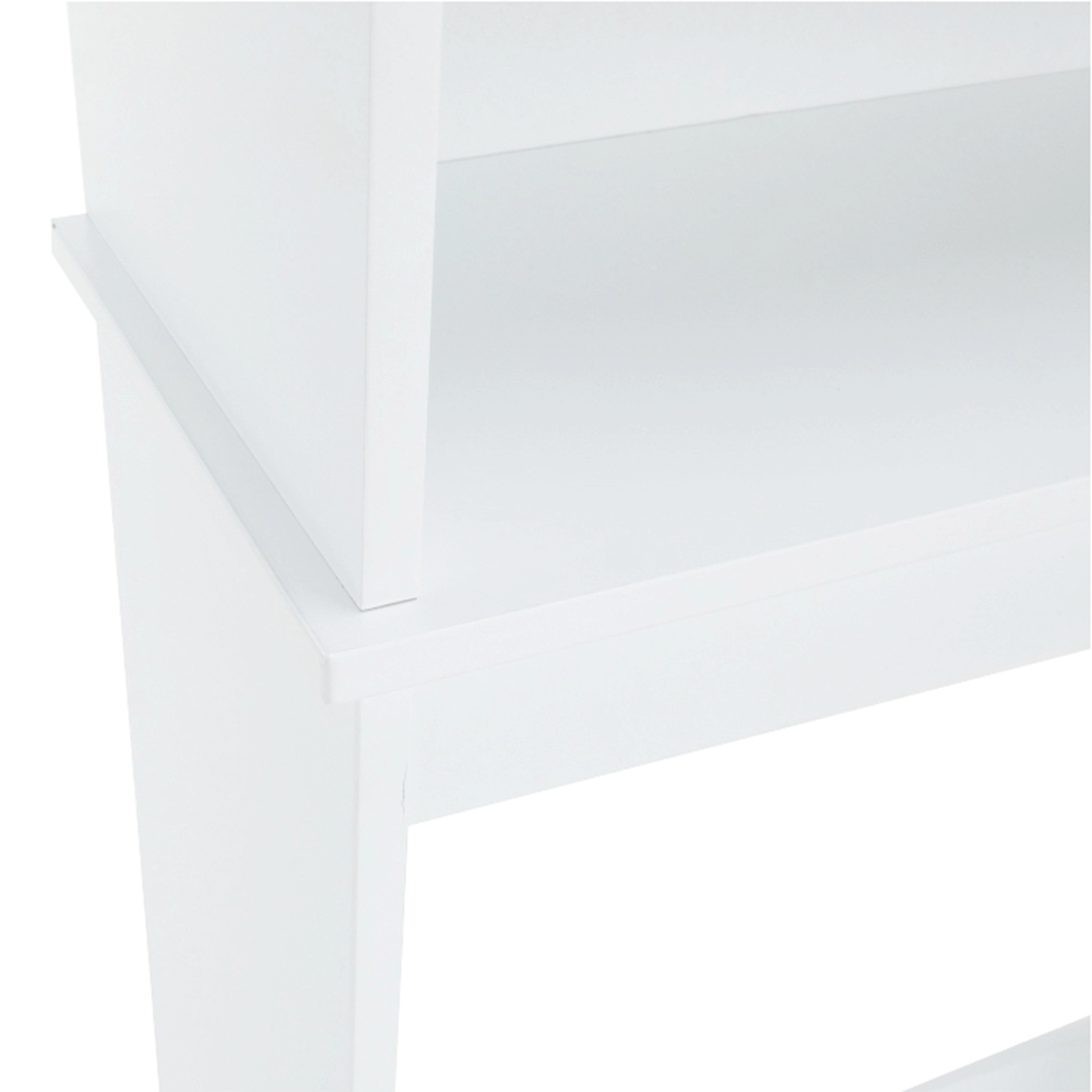 Dulăpior deasupra la WC SLANO 5, alb, 65x22.5x155 cm Kondela