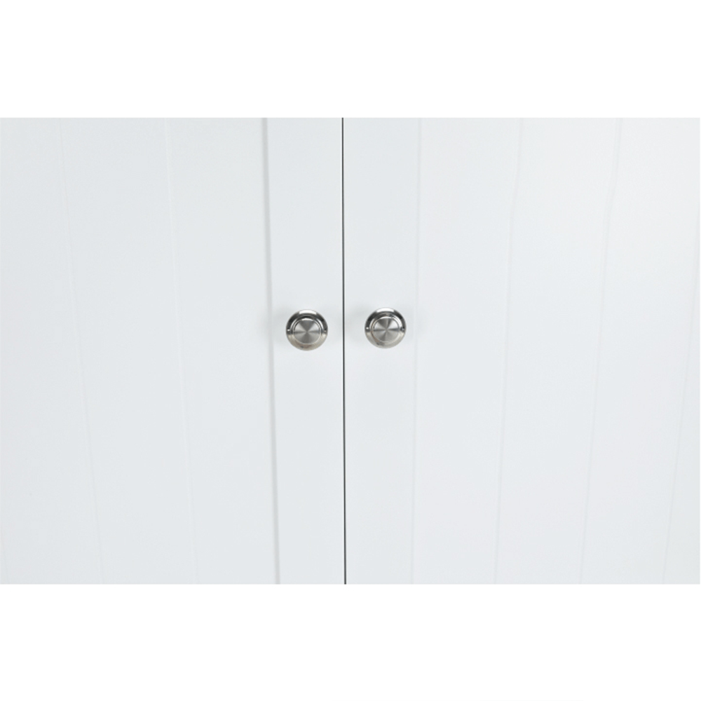 Dulăpior deasupra la WC SLANO 5, alb, 65x22.5x155 cm Kondela
