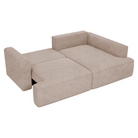 Set canapea de colț PATRAS, bej Taupe, pe dreapta, 240x154x68 cm Kondela