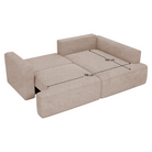 Set canapea de colț PATRAS, bej Taupe, pe dreapta, 240x154x68 cm Kondela