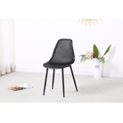 Scaun dining, negru, 37x53x86 cm Kondela