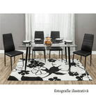 Scaun SAPRI, piele eco bej/metal gri, 41x49x96 cm Kondela