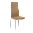 Scaune SAPRI, piele ecologică caramel/metal gri, 41x49x96 cm Kondela