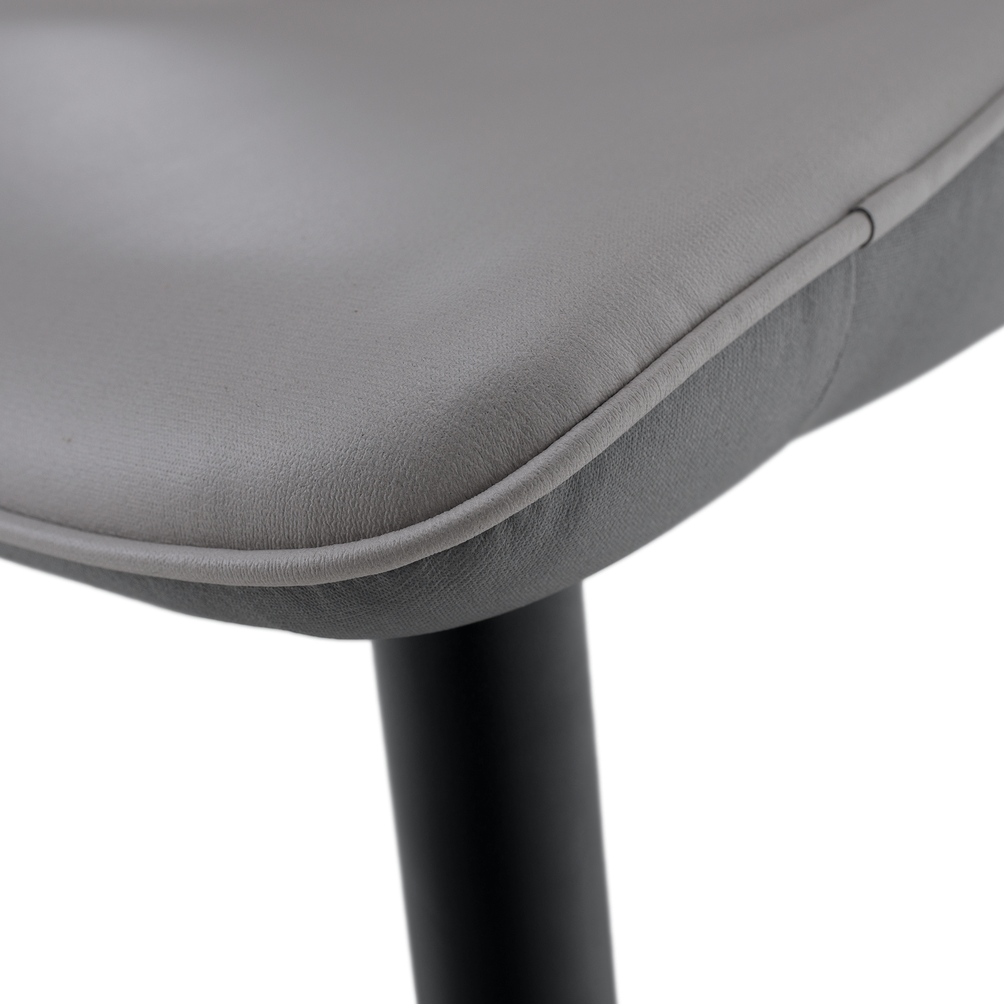 Scaun de dining, gri deschis / gri închis / negru, 51x54x87 cm Kondela