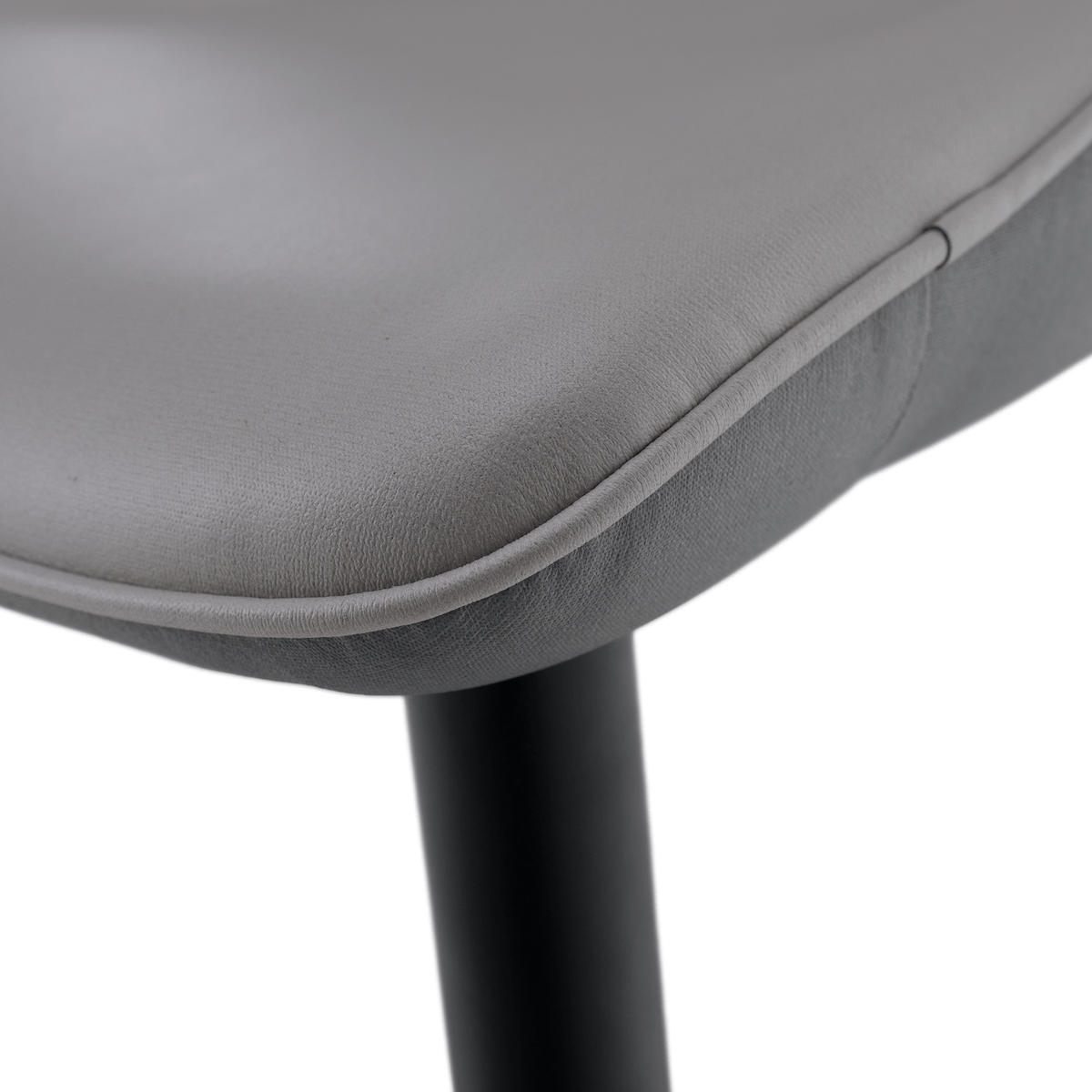 Scaun de dining, gri deschis / gri închis / negru, 51x54x87 cm Kondela