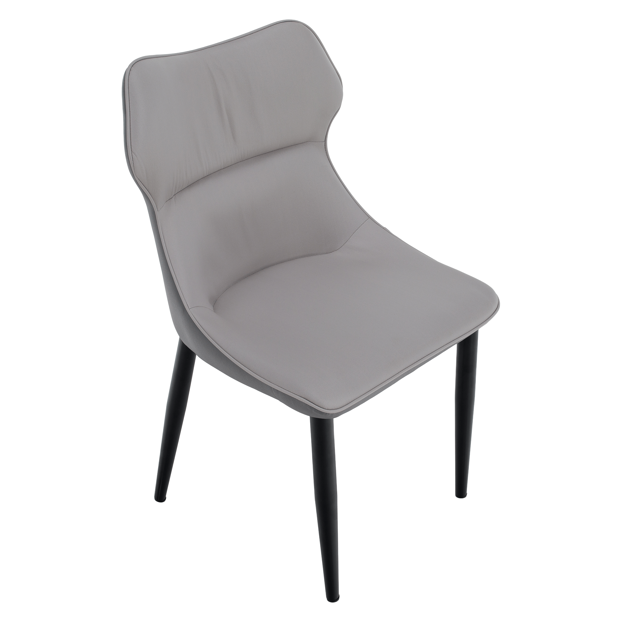 Scaun de dining, gri deschis / gri închis / negru, 51x54x87 cm Kondela