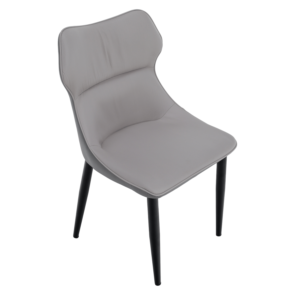 Scaun de dining, gri deschis / gri închis / negru, 51x54x87 cm Kondela