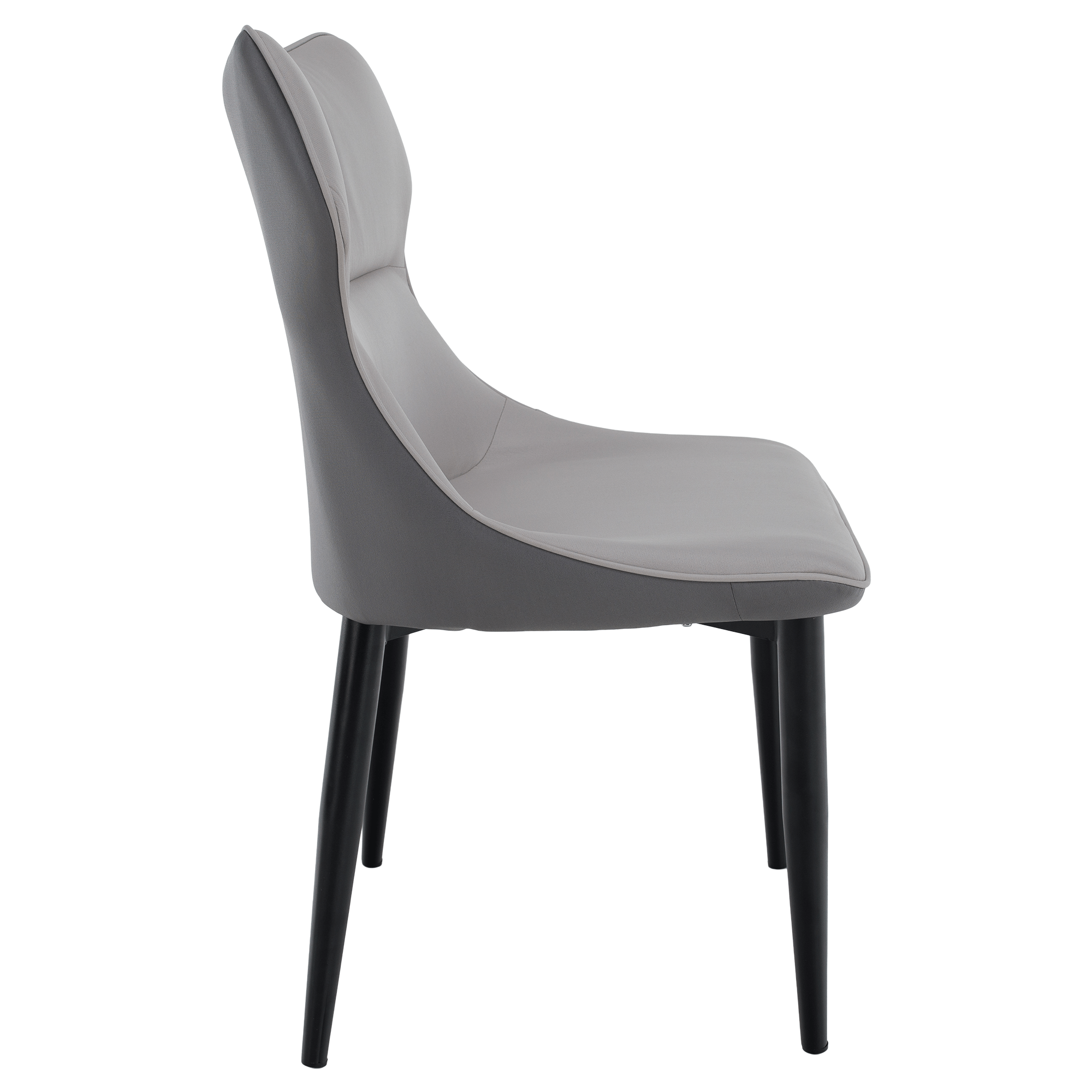 Scaun de dining, gri deschis / gri închis / negru, 51x54x87 cm Kondela