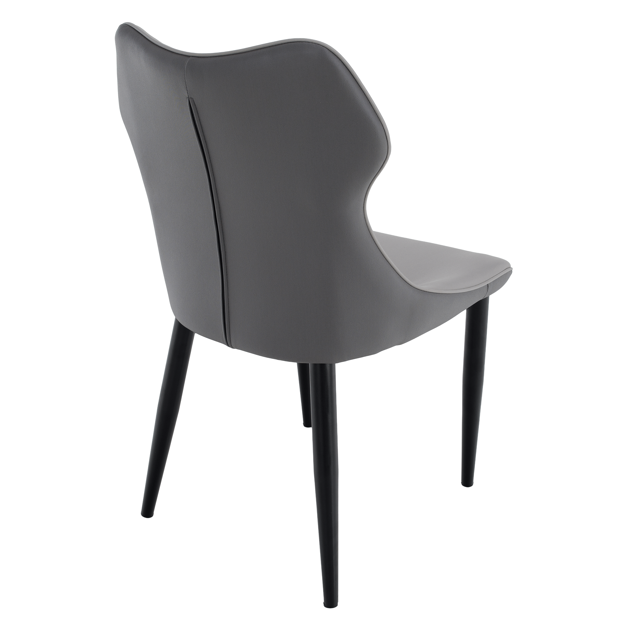 Scaun de dining, gri deschis / gri închis / negru, 51x54x87 cm Kondela
