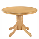 Masă de sufragerie, rotundă, stejar deschis, diametru 106 cm, TABLOS Kondela